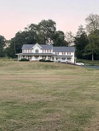a view of a lake with houses