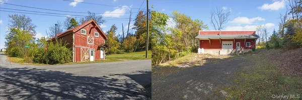 a view of a house with basketball court