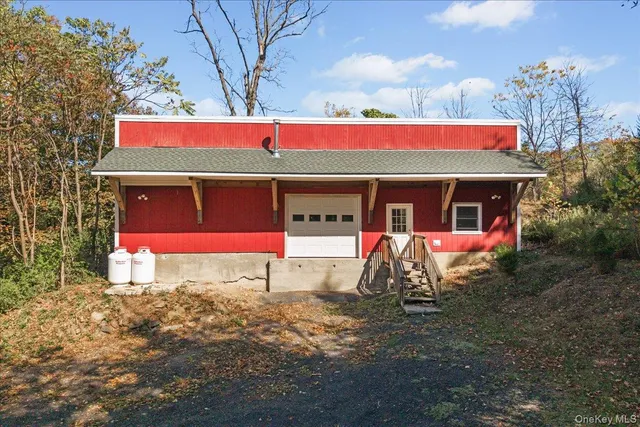 a front view of small house