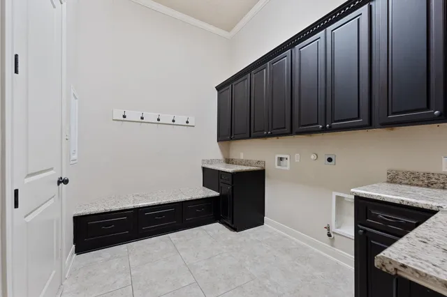 a room with storage and utility