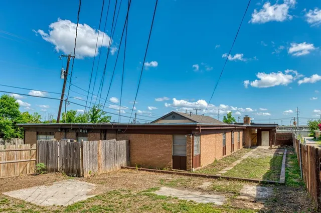 a view of a house with a patio