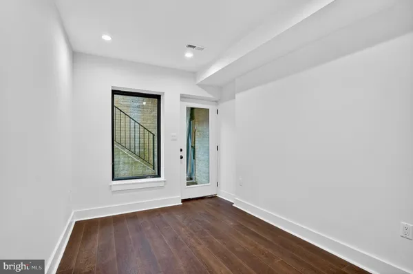 a view of a building with door