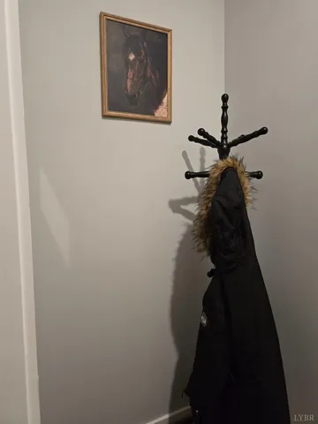 a bathroom with a sink mirror and vanity