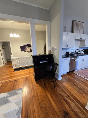 a view of a yard with an outdoor space