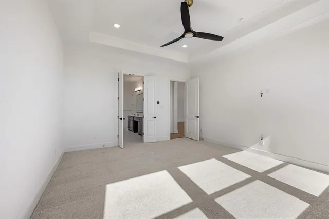 a view of an empty room