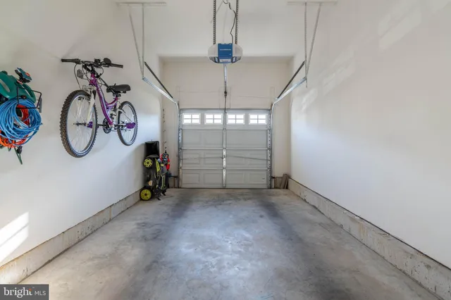a view of water heater with bicycles