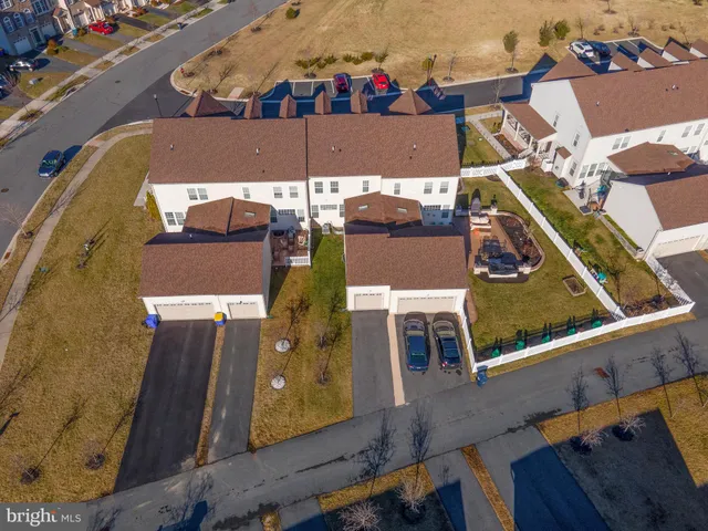 an aerial view of residential building with outdoor space
