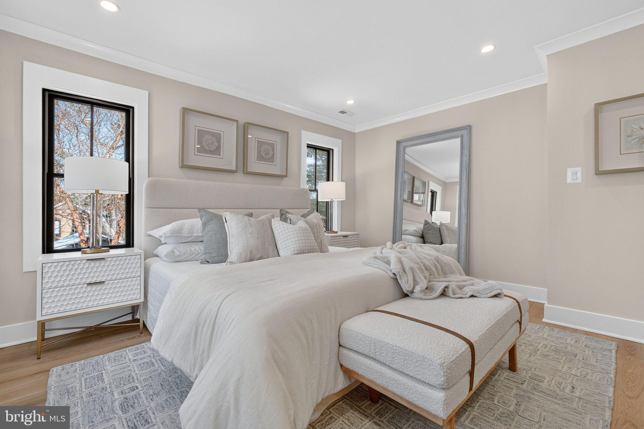 4121 Military Road Northwest Washington, DC 20015 - Photo 17 of 51 Tray ceiling with recessed lights