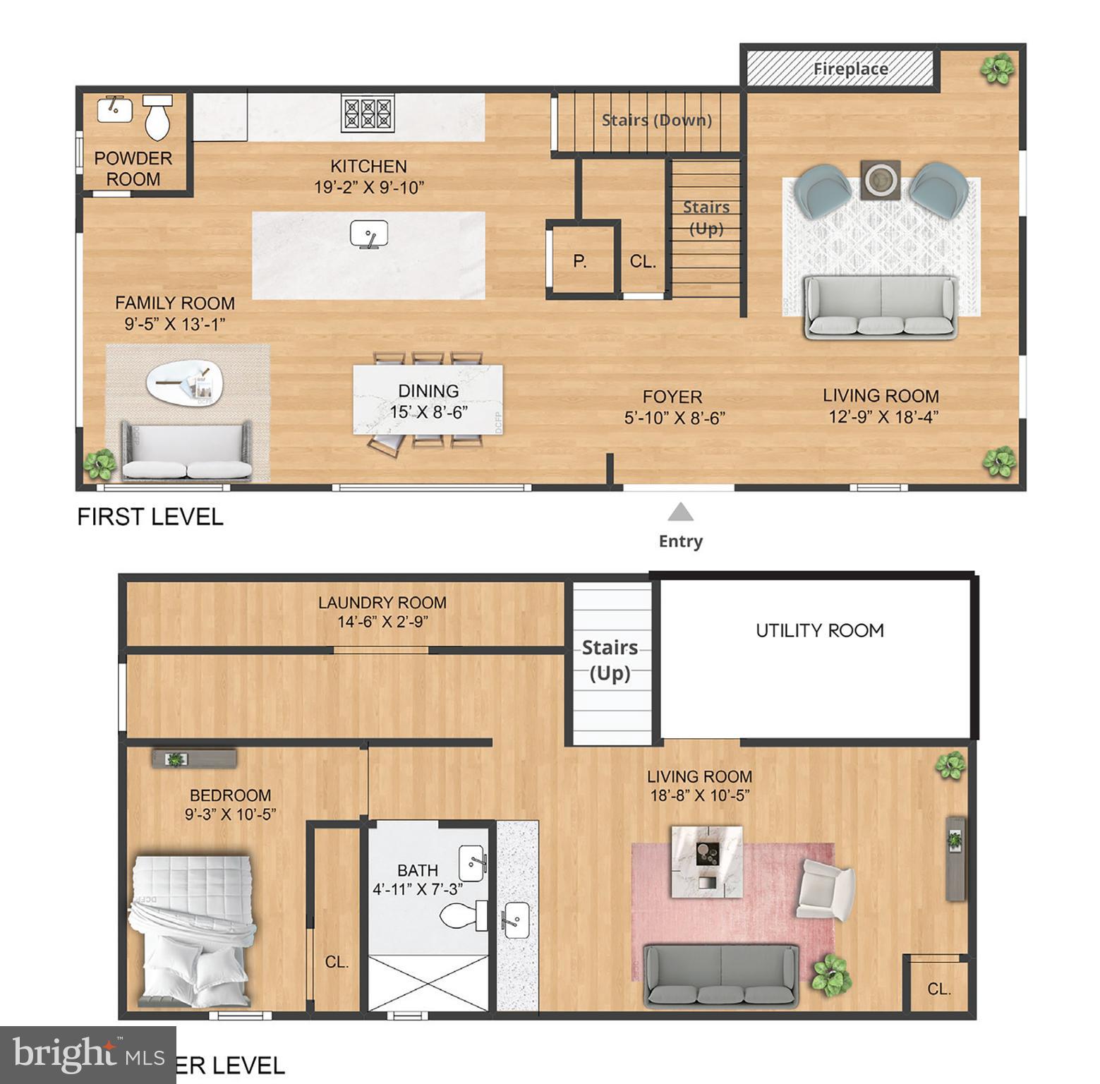 4121 Military Road Northwest Washington, DC 20015 - Photo 50 of 51 Main and Lower level floorplans