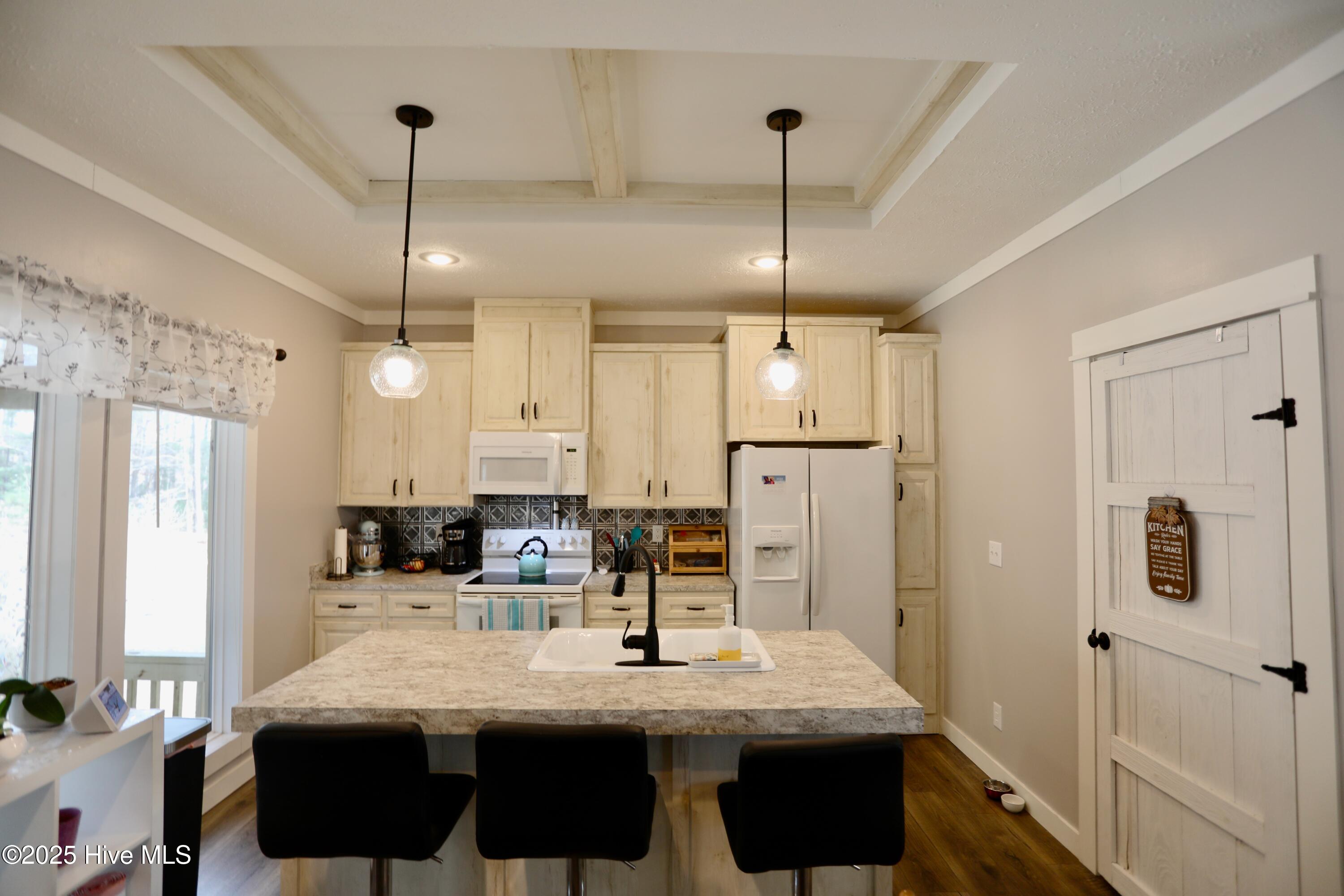 151 Grant Road Vass, NC 28394 - Photo 9 of 41 Coffered Ceiling Kitchen