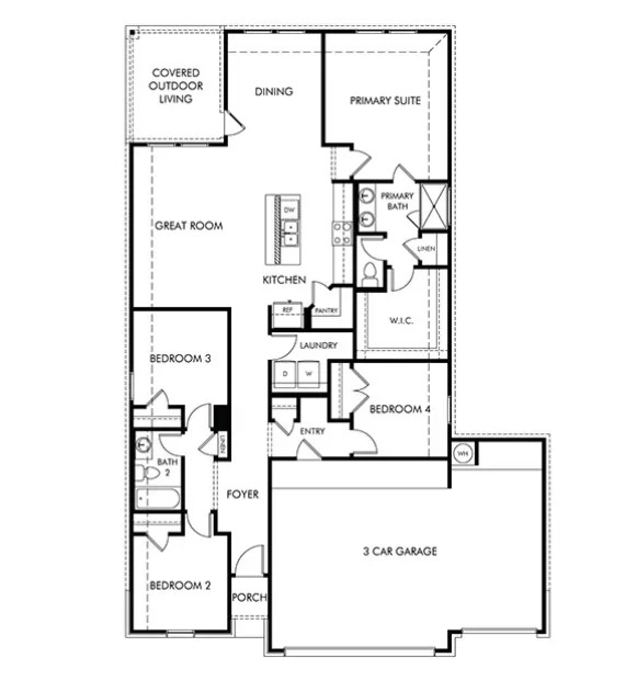 301 Gristmill Road Burnet, TX 78611 - Photo 2 of 3 View of room layout