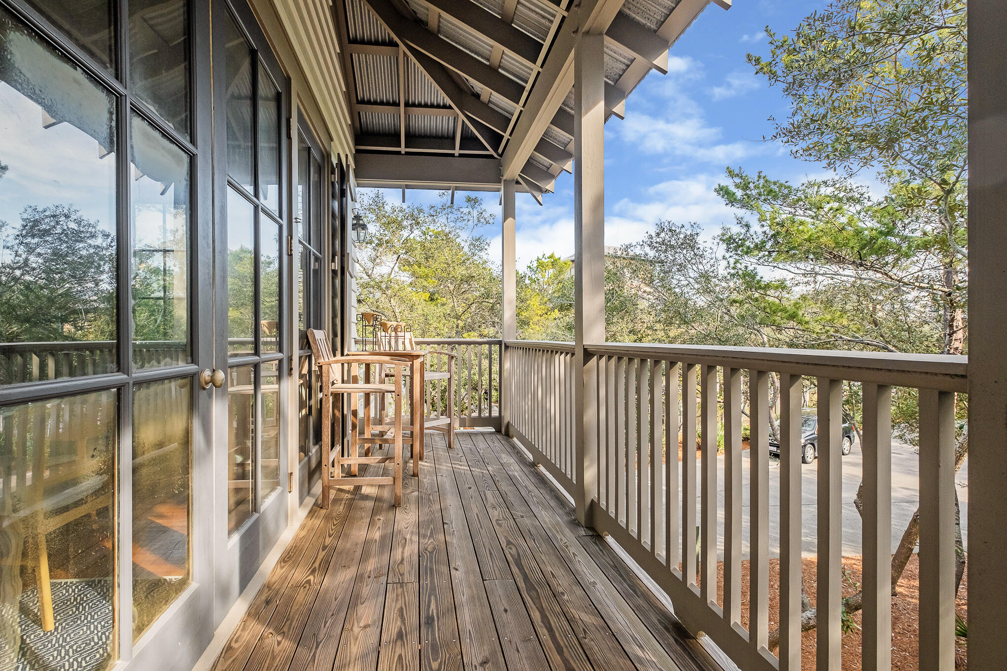 144 Round Rd Inlet Beach Inlet Beach, FL 32461 - Photo 25 of 56 a view of balcony with wooden floor