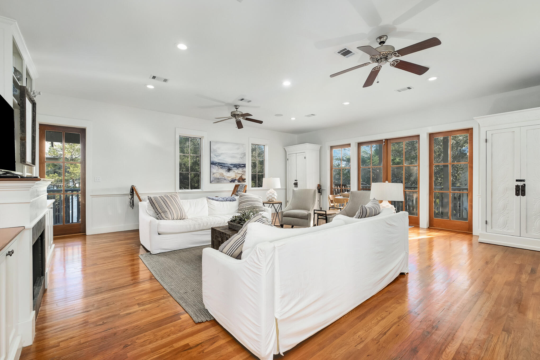 144 Round Rd Inlet Beach Inlet Beach, FL 32461 - Photo 5 of 56 a living room with furniture and a large window