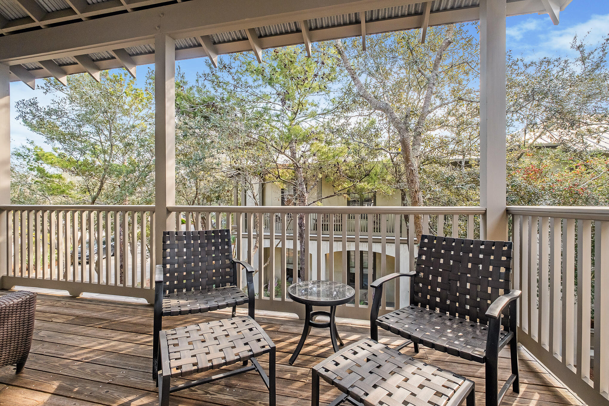 144 Round Rd Inlet Beach Inlet Beach, FL 32461 - Photo 8 of 56 a view of a chair and table in the balcony