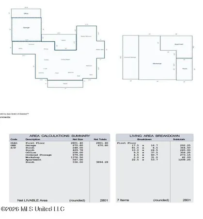 $749,999 | 7808 Songbird Lane, Moss Point, MS 39562