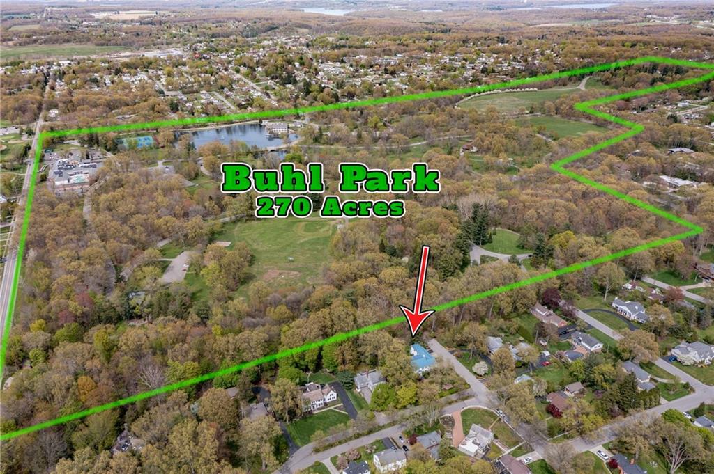 1355 Yahres Road Sharon, PA 16146 - Photo 15 of 33 an aerial view of a houses with a yard