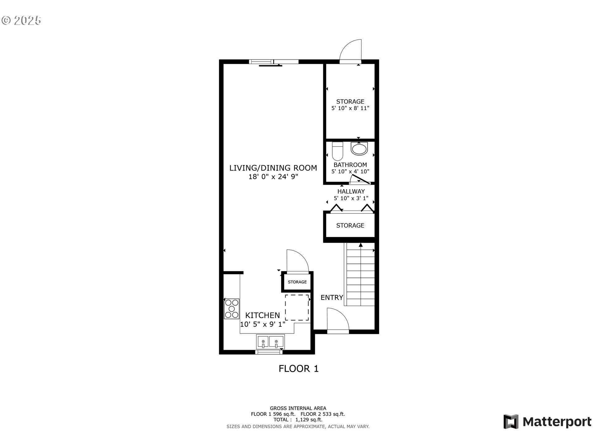 19153 Southeast Yamhill Street, Unit 21 Portland, OR 97233 - Photo 20 of 22 a picture of a floor plan