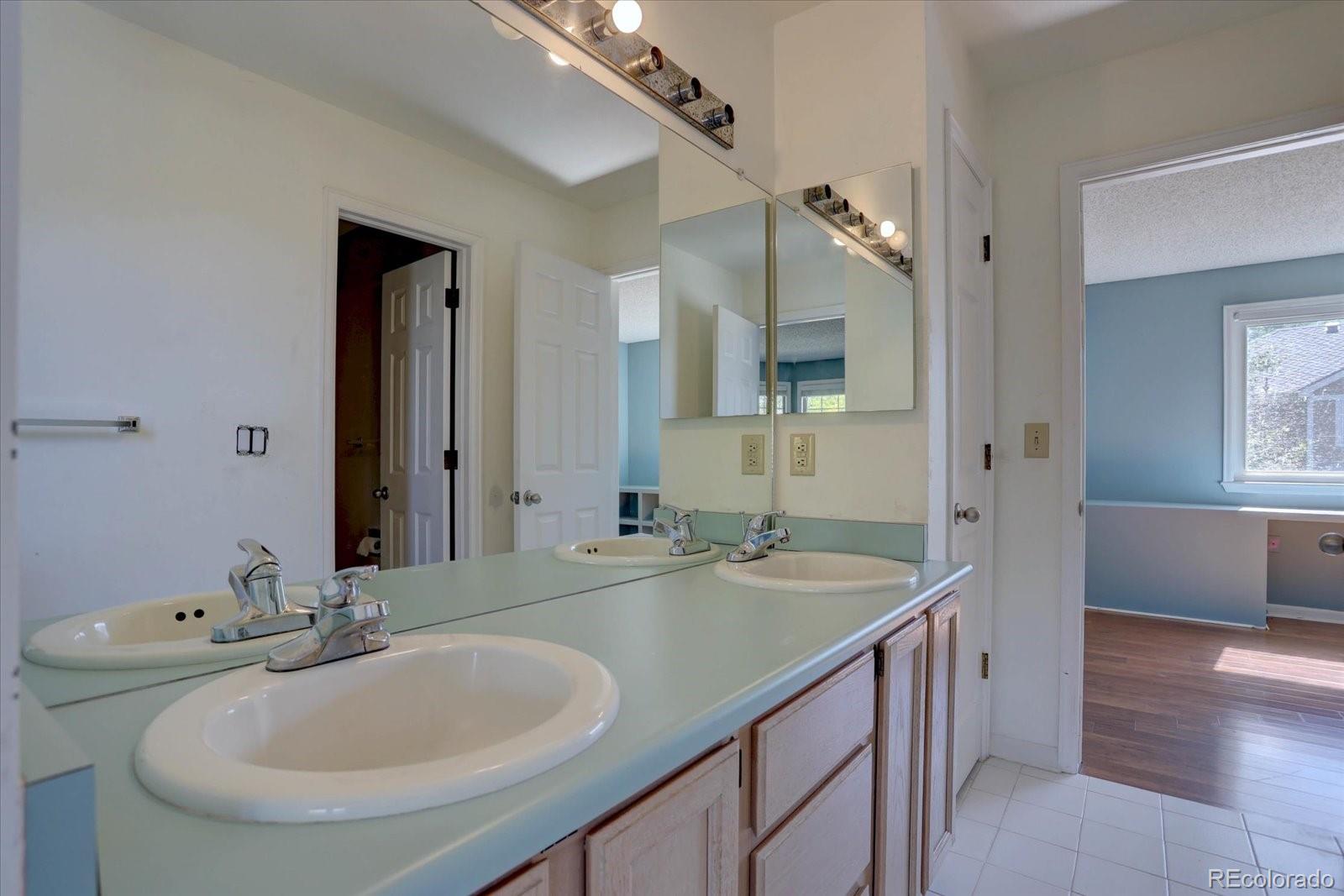 10312 Stoneflower Drive Parker, CO 80134 - Photo 25 of 43 a bathroom with a sink and a mirror