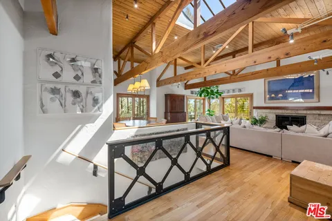 a view of a furniture and window in the room
