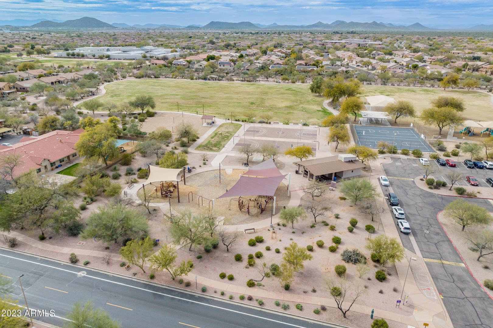 4211 East Kirkland Road Phoenix, AZ 85050 - Photo 16 of 23 an aerial view of residential houses with outdoor space
