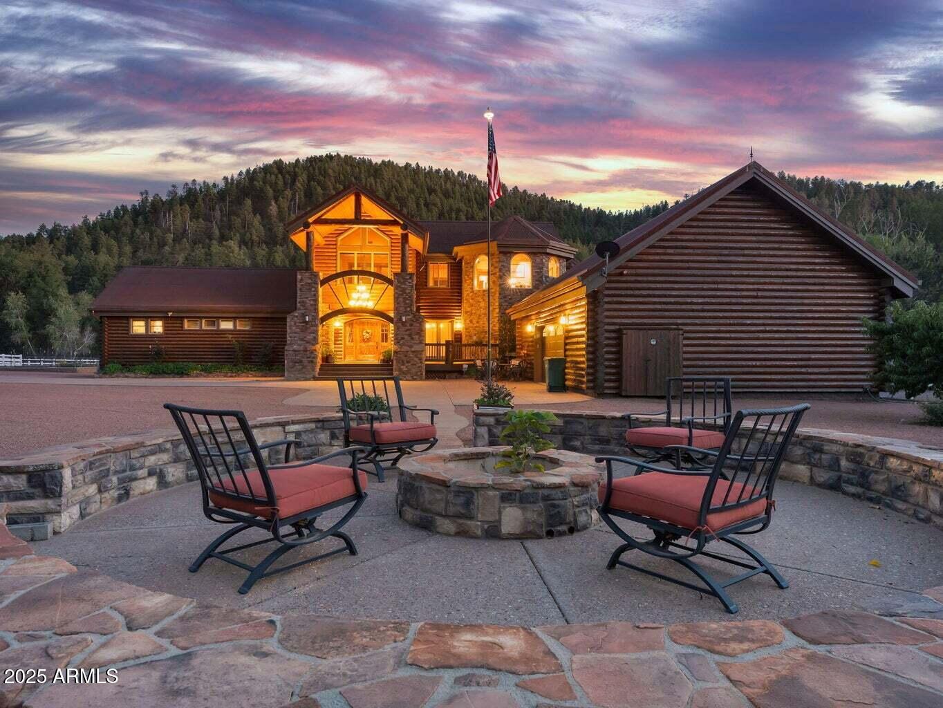 9361 Juniper Road Strawberry, AZ 85544 - Photo 6 of 104 a outdoor space with patio furniture and a potted plant