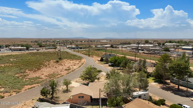 a view of a lake with a city