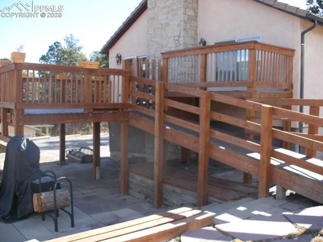 1360 Fawnwood Road Monument, CO 80132 - Photo 44 of 50 a view of a balcony with an outdoor seating