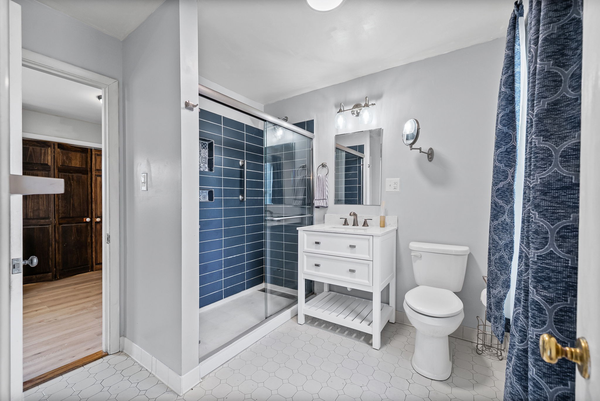 3012 Cox Mill Road Hopkinsville, KY 42240 - Photo 16 of 37 a bathroom with a toilet sink and shower