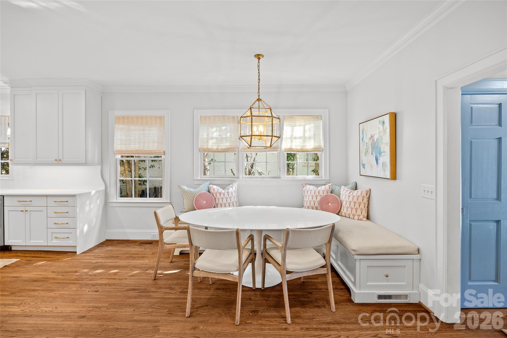 1950 Sterling Road Charlotte, NC 28209 - Photo 18 of 48 a view of a dining room with furniture window and wooden floor