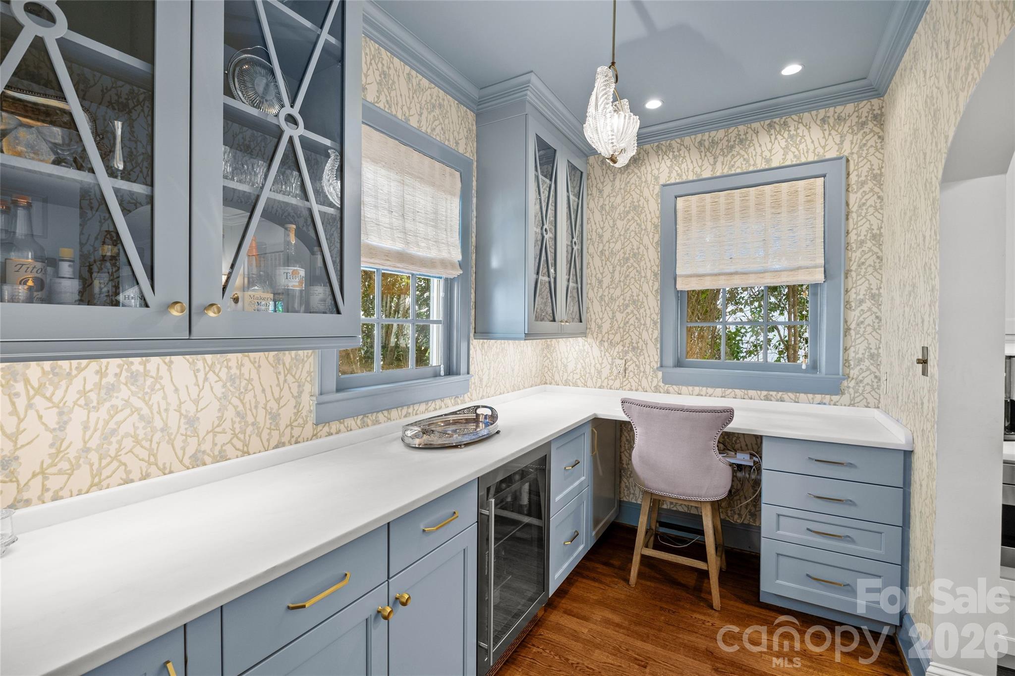 1950 Sterling Road Charlotte, NC 28209 - Photo 21 of 48 a spacious bathroom with a granite countertop sink a large mirror a bathtub and window