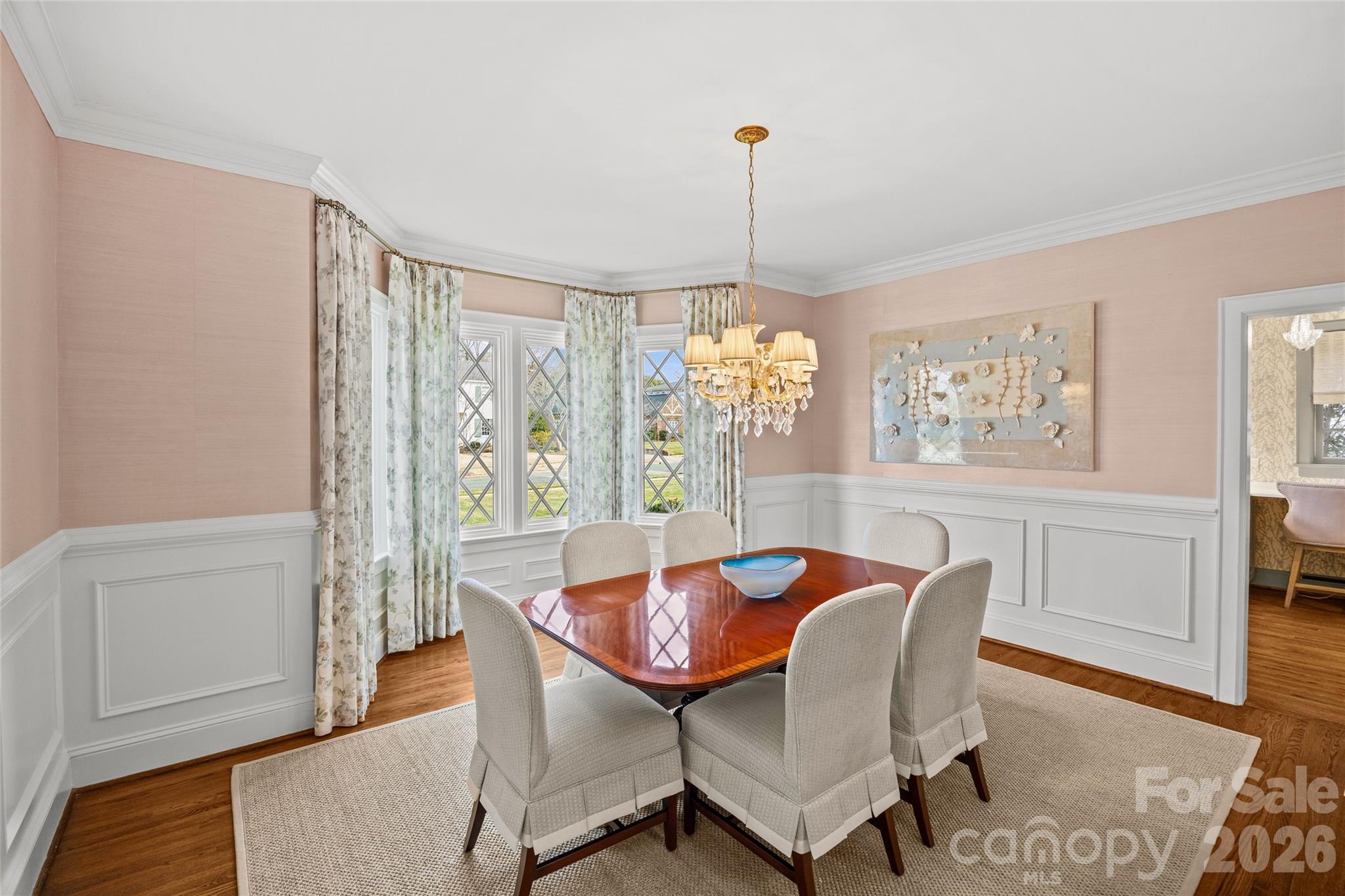 1950 Sterling Road Charlotte, NC 28209 - Photo 6 of 48 a view of a dining room with furniture window and wooden floor