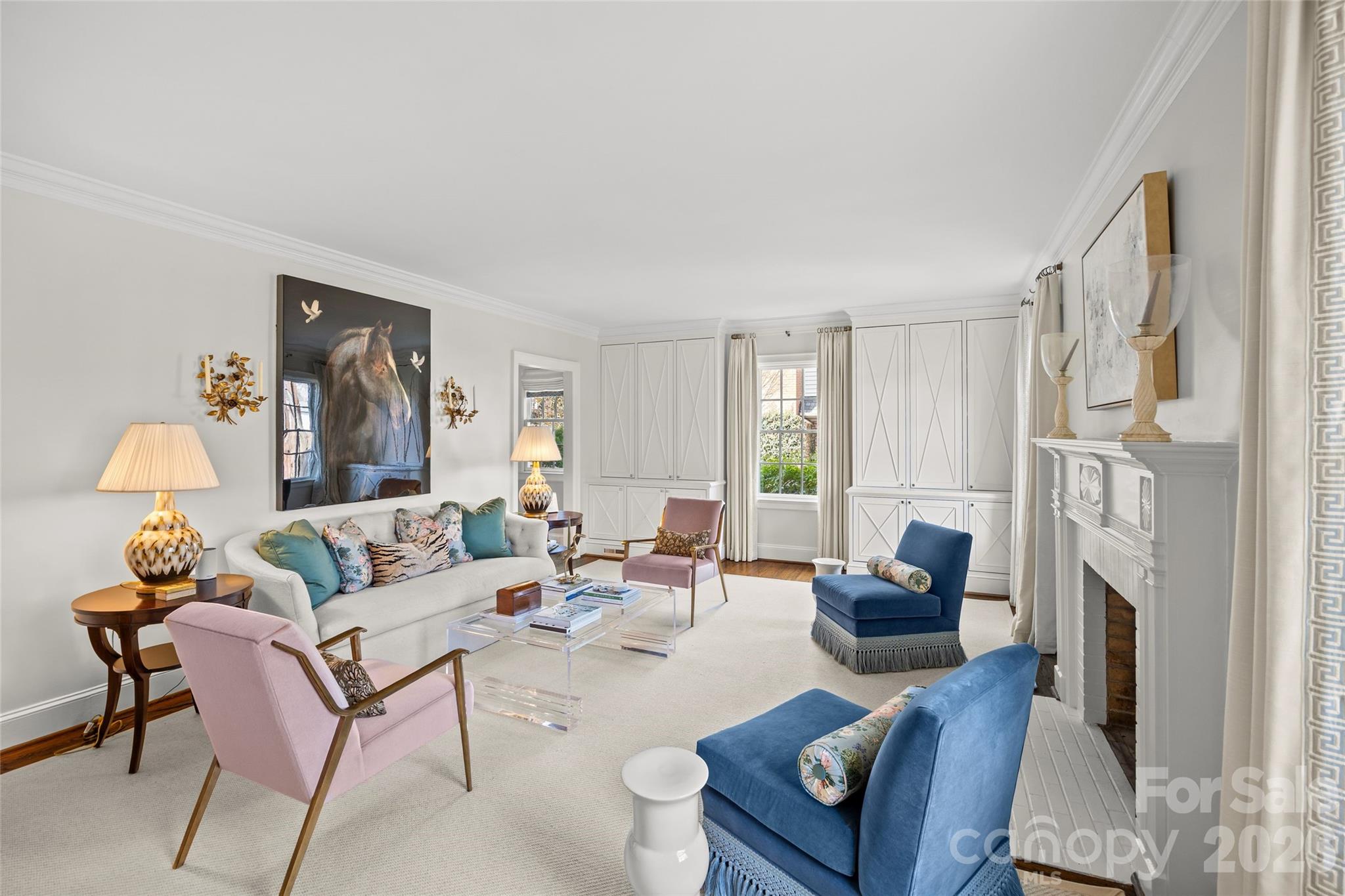 1950 Sterling Road Charlotte, NC 28209 - Photo 7 of 48 a living room with furniture fireplace and a window
