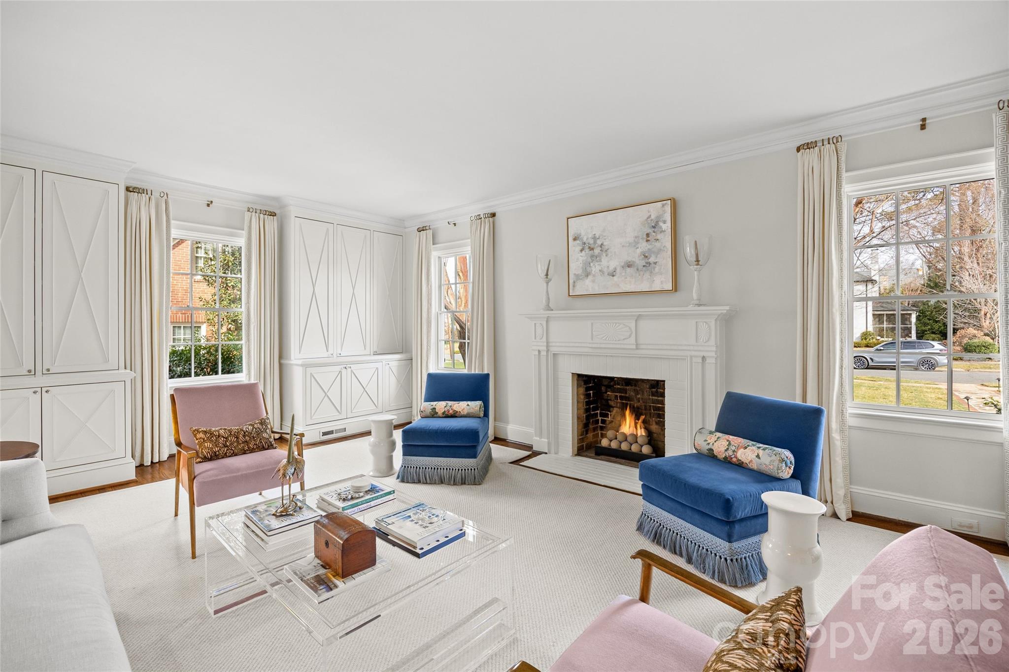 1950 Sterling Road Charlotte, NC 28209 - Photo 8 of 48 a living room with furniture fireplace and window