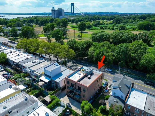 an aerial view of city