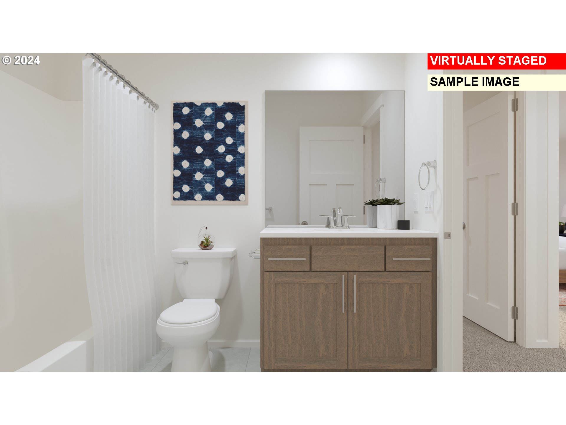 23814 Southwest Black Tortoise Terrace Tualatin, OR 97062 - Photo 10 of 17 a bathroom with a sink a toilet and shower