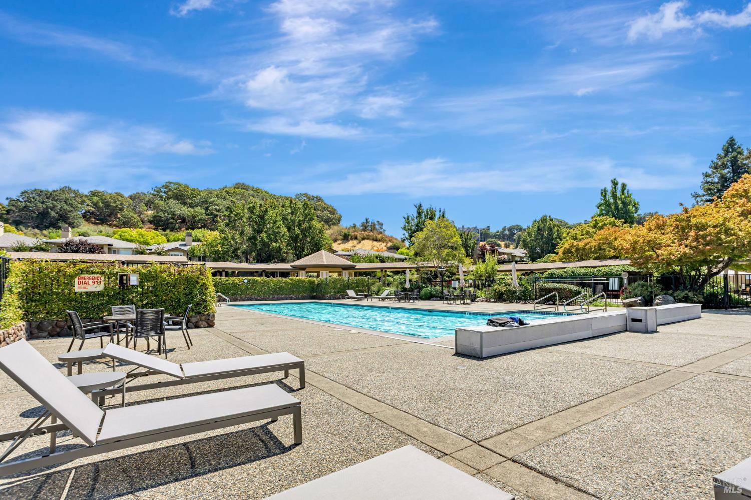 300 Deer Valley Road, Unit 3P San Rafael, CA 94903 - Photo 20 of 23 a view of a patio with couches table and chairs and potted plants