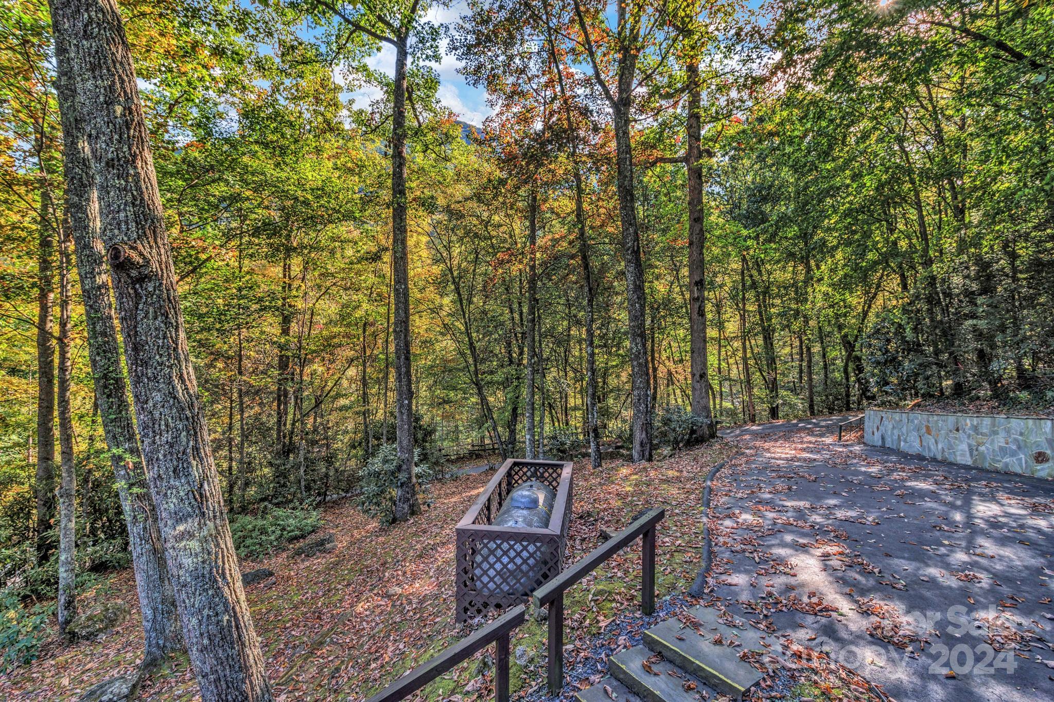 122 Kings Ridge Road Maggie Valley, NC 28751 - Photo 6 of 47 a view of a outdoor space with lots of trees