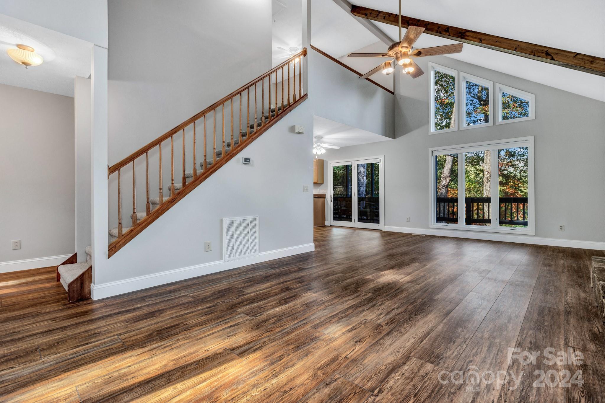 122 Kings Ridge Road Maggie Valley, NC 28751 - Photo 10 of 47 a view of entryway and hall with wooden floor