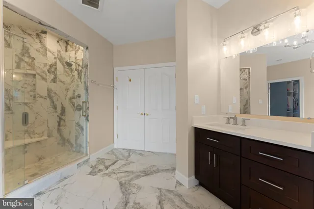 an aerial view of house with yard