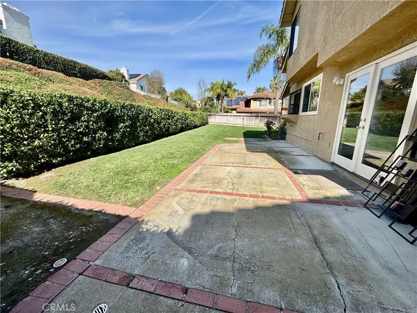 a view of a backyard with plants