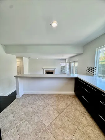 a view of kitchen and window