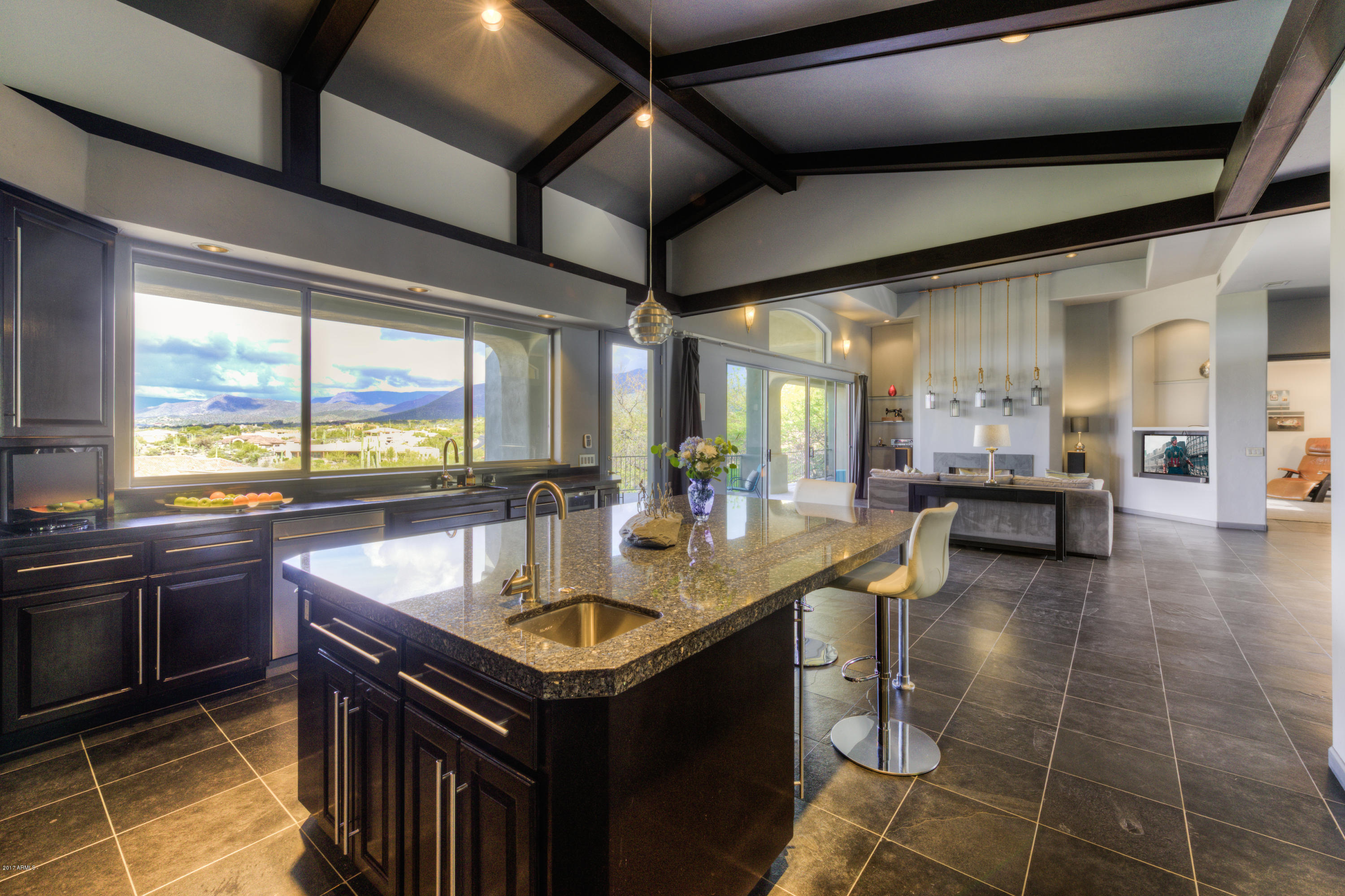 7459 East Ridgeline Road Carefree, AZ 85377 - Photo 15 of 35 013_Kitchen and Living Room