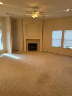 a view of a livingroom with a fireplace