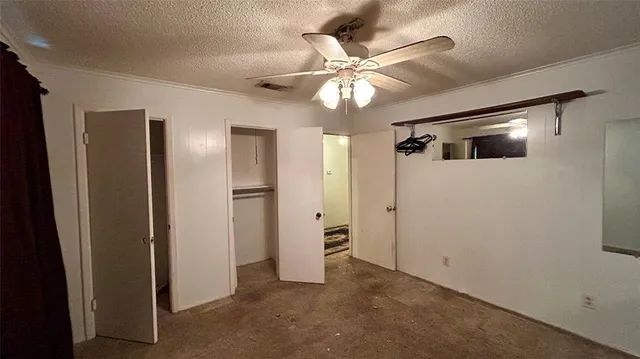 a front view of a house with a hallway