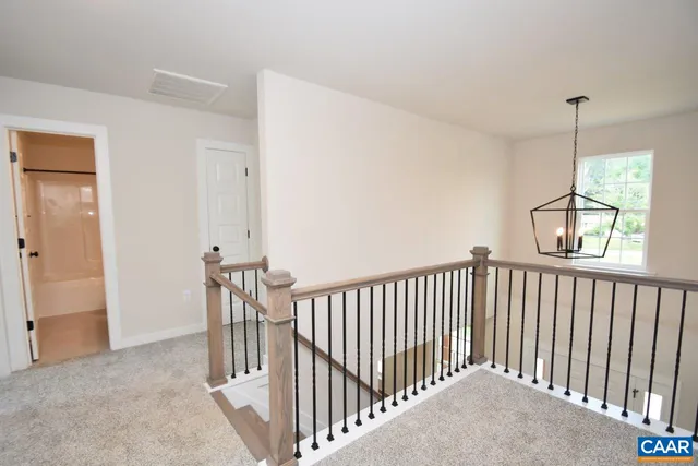 a view of hallway with window