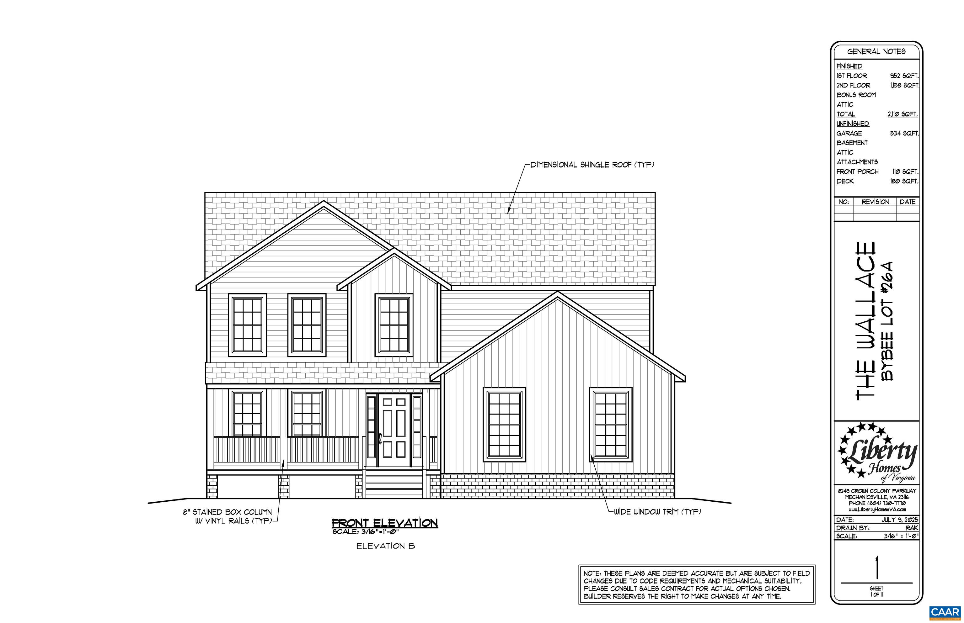 0 Bybees Church Road, Unit BE 26A Palmyra, VA 22963 - Photo 36 of 39 a view of a hallway with a white house