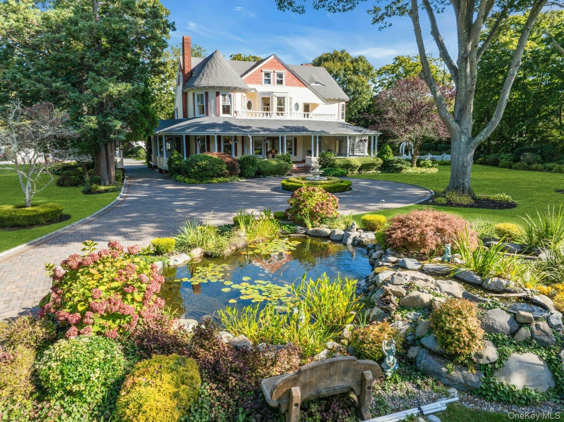 a view of a house with garden