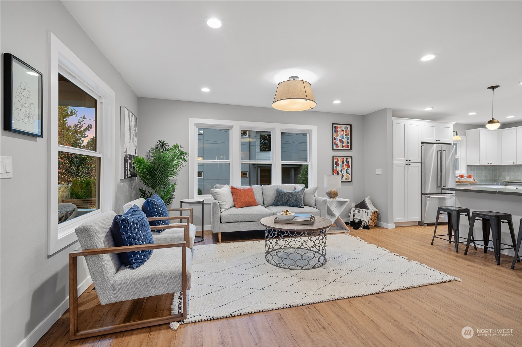 3541 Southwest 100th Street Seattle, WA 98146 - Photo 3 of 25 a living room with furniture and a wooden floor