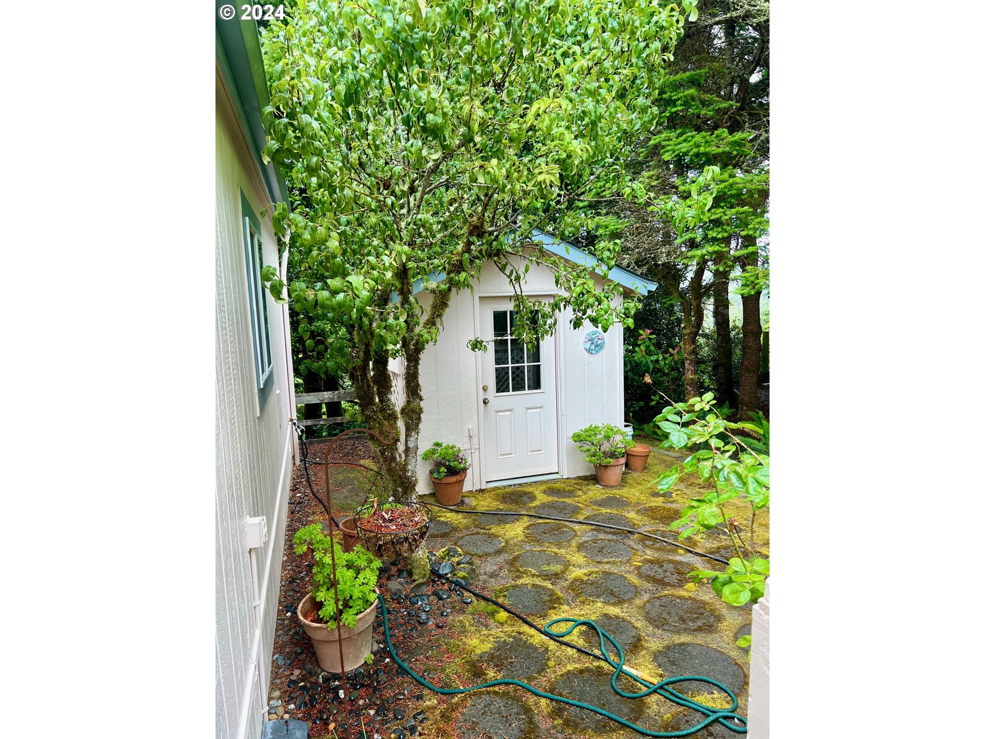 1601 Rhododendron Drive, Unit 694 Florence, OR 97439 - Photo 18 of 32 a front view of a house with a yard