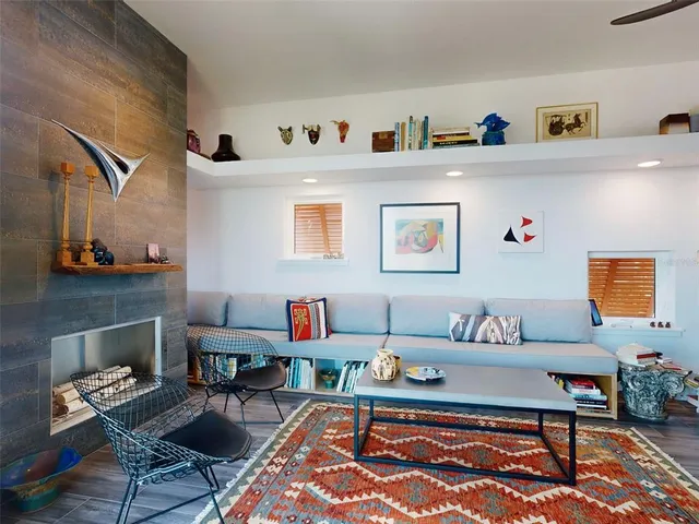 a room with furniture and window